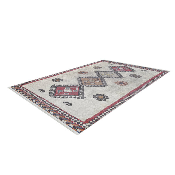 Foundry Select Bespoky Xaela Beige Modern Cotton Digital Print Area Rug